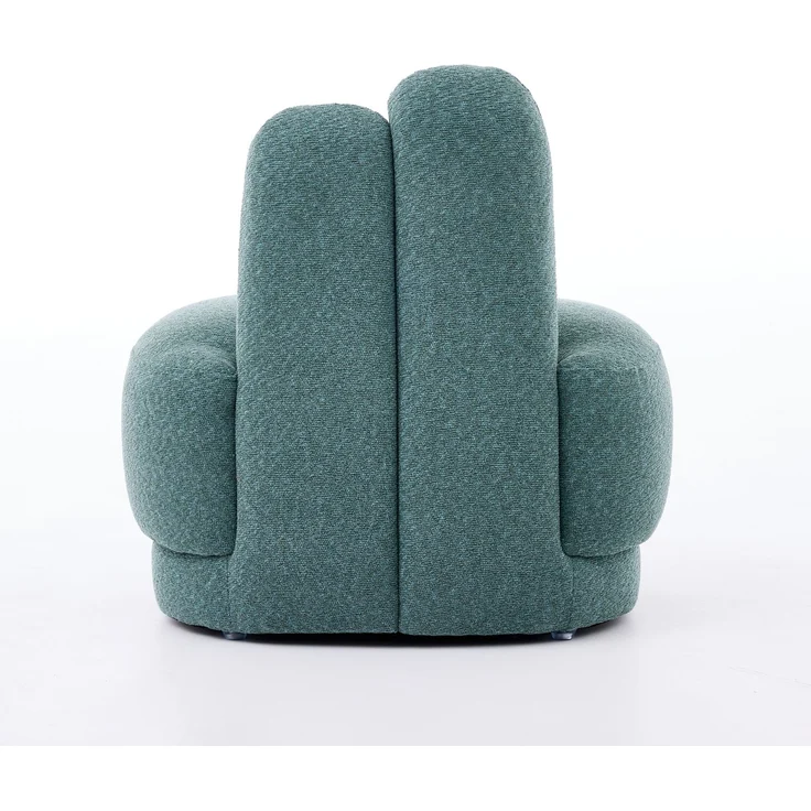 Kuscheliger Bunny-Ear- Stoff-Ottoman-fix gepolsterter Hocker mit niedlichen Ohren, ohne Stauraum, nicht abnehmbar--Grün--54x41.5x54cm--YOUDENOVA – Bild 8