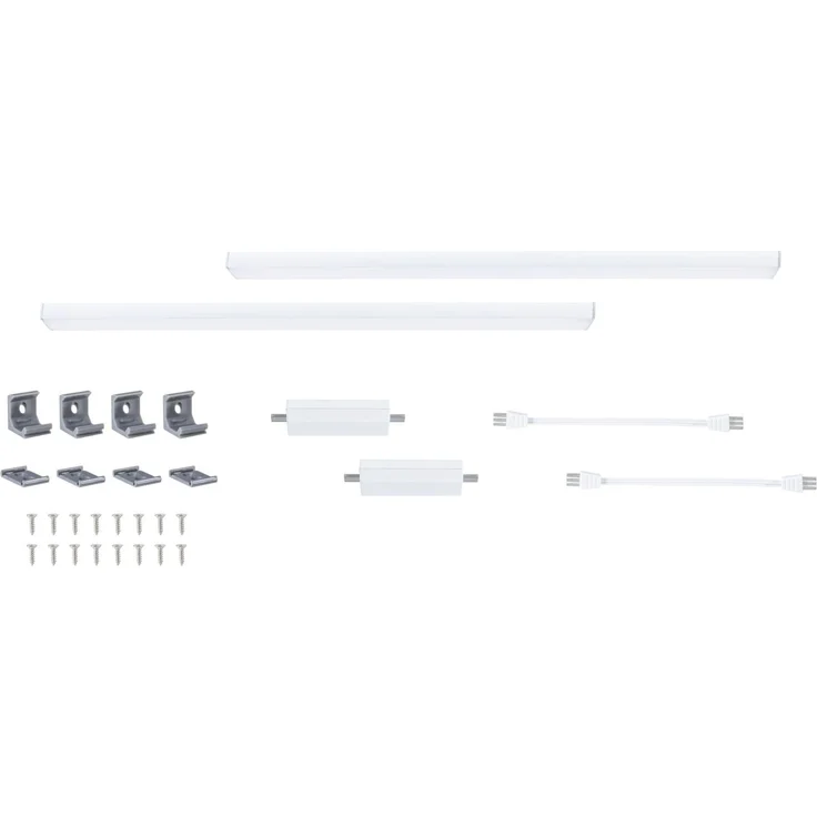 Paulmann 98614 LED Unterschrankleuchte Inline Erweiterung 2er-Set 35cm 3000K dimmbar weiß matt – Bild 8