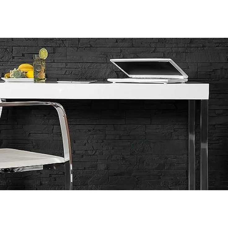 riess-ambiente Konsolentisch WHITE DESK 120cm weiß, Konsole · Hochglanz · Bürotisch · Modern Design – Bild 6