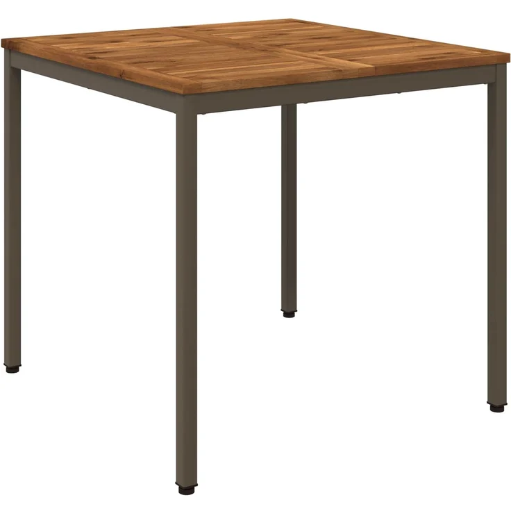 vidaXL Gartentisch NAARDEN Natur und Kaffee 80 x 80,5 x 75 cm 901312 – Bild 2