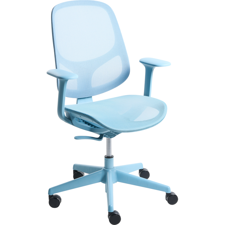 Bürostuhl AERI Stoff Hellblau