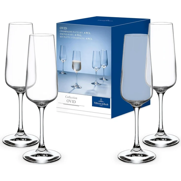 Villeroy & Boch Ovid Champagnerglas 250 ml 4er Set – Bild 1