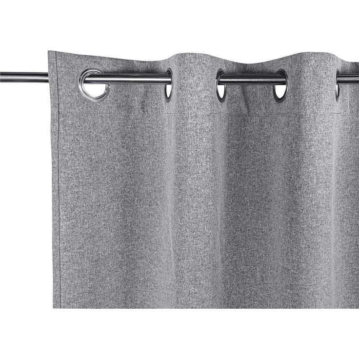 OTTO home Verdunkelungsvorhang Ronnel, 2 Stück, 100% verdunkelnd, Wohn - Schalzimmer, pflegeleicht (2 St), Ösen, verdunkelnd, Polyester, einfarbig, Wohnzimmer, Schlaf/-Kinderzimmer, 100% verdunkelnd – Bild 4