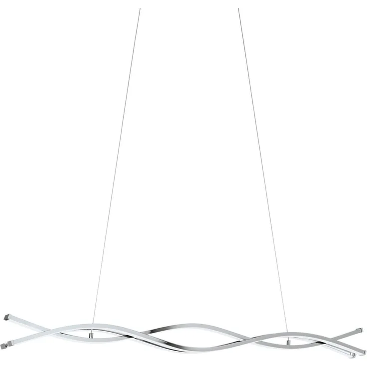 Eglo 96102 LED Hängeleuchte Lasana 2 in chrom und weiß 3X13W L:102 H:120cm höhenverstellbar