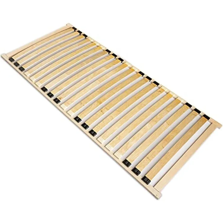 Lattenrost Basic-Frame 120x200 cm für Bett I Hochwertiger Bettgestell 20 Gebogene Birken I Lattenroste Holzlatten Klappbar Bestimmt für Feder- sowie Schaummatratzen. (Single, 120x200)