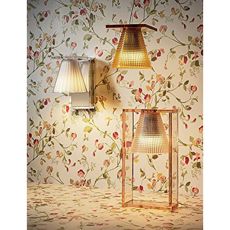 Kartell Light-Air LED-Hängeleuchte, rosa, mit strukturiertem Schirm aus thermoplastischem Technopolymer – Bild 4