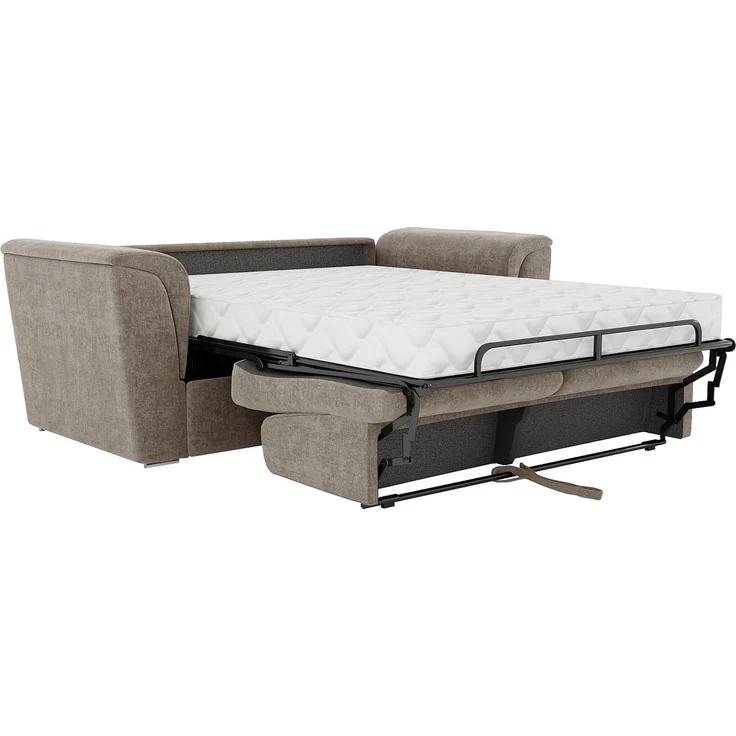Vente-unique - RIZORA - Schlafsofa - Plastik - Kunststoff (PVC) - Taupe - 210 x 223 x 88 cm – Bild 6