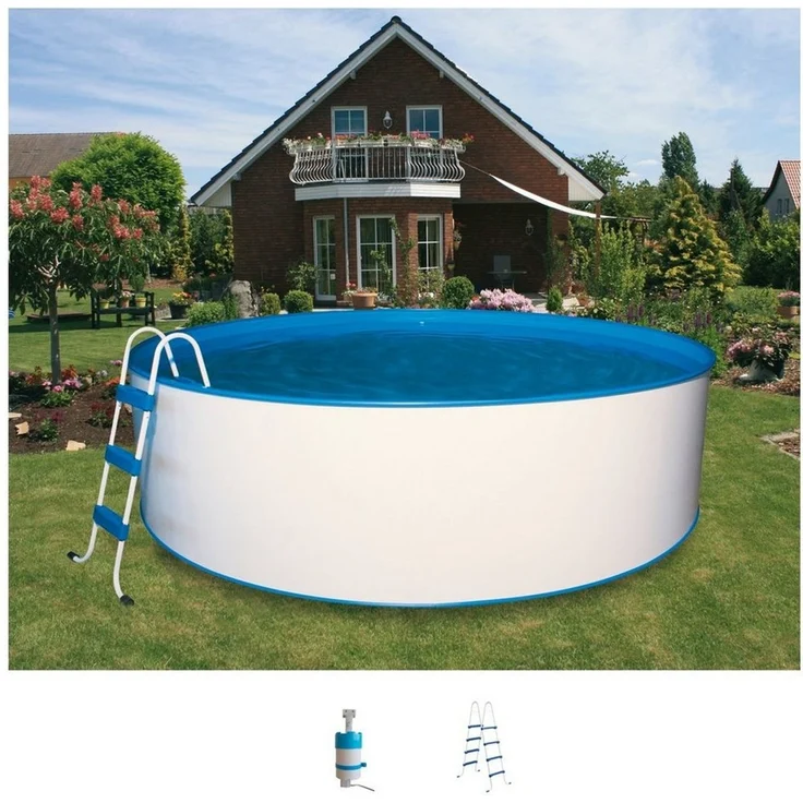 my POOL BWT Rundpool mit Leiter und Kartuschenfilteranlage (Set, 3-tlg), in verschiedenen Größen – Bild 1