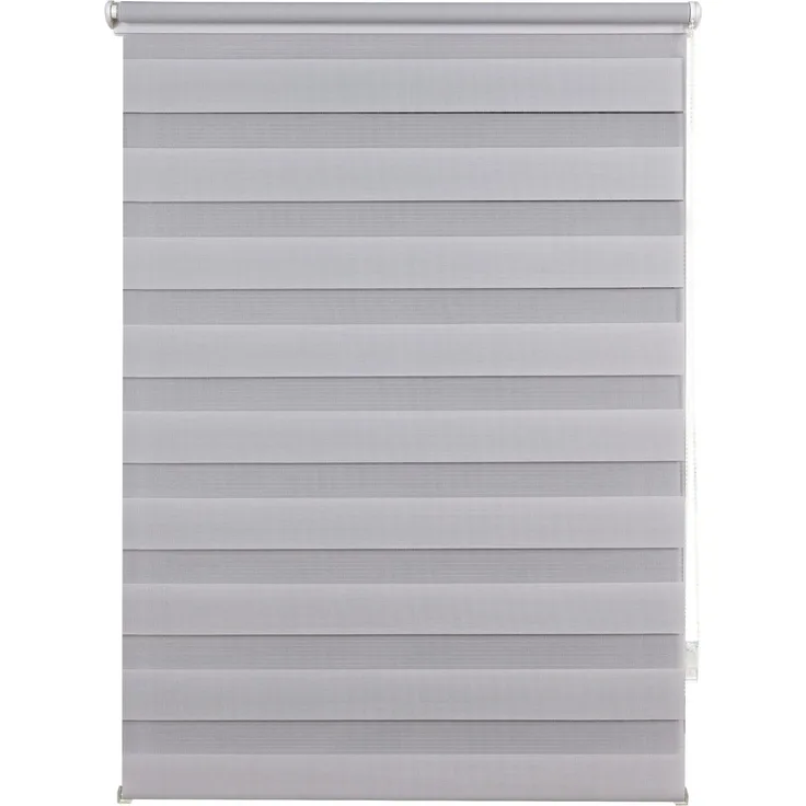 ondeco Doppelrollo Klemmfix Duo Rollo für Fenster ohne Bohren, Seitenzugrollo Klemmen Sichtschutz Sonnenschutz Blickdicht innen - Grau - 140x160 cm