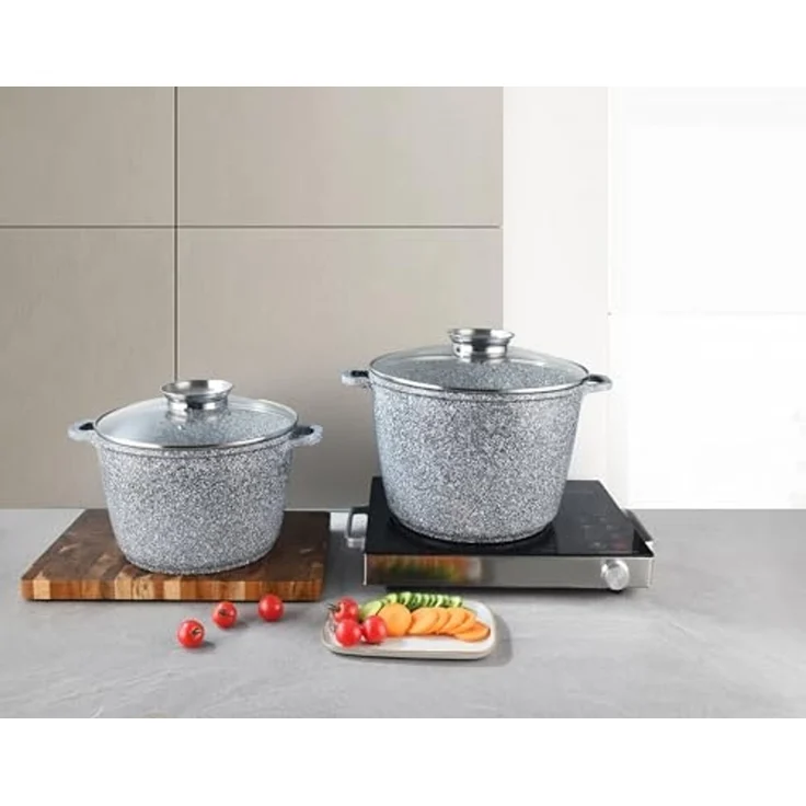 Zilner 2 MARMURAL Töpfe 10L + 6.2L ZILNER ZL-7066 – Bild 2