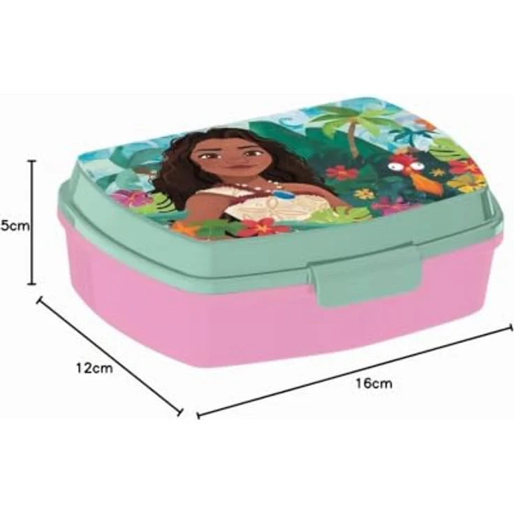Disney Lunchbox Disney Vaiana Lagoon Brotdose Sandwichbox Kinder, 100% Kunststoff, (1-tlg) – Bild 2