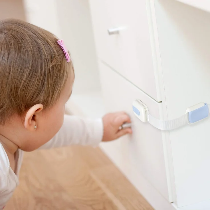 TALINU Kindersicherung, 6 Stück - Schloss für Schubladen und Schränke – Bild 5