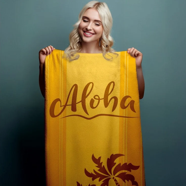 Herding Handtücher Badetuch Duschtuch Strandtuch Saunatuch Aloha 93 x 170 cm, (1 Duschtuch, 1-St), Langlebig – Bild 2