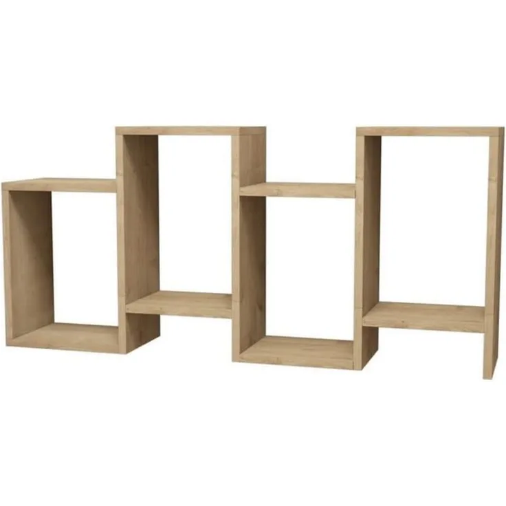 Homemania Bücherregal Hydra 116,4 x 22 x 53,5 cm Eichefarben