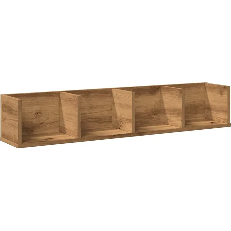 vidaXL CD-Wandregal Artisan-Eiche 100x18x18 cm Holzwerkstoff 855951