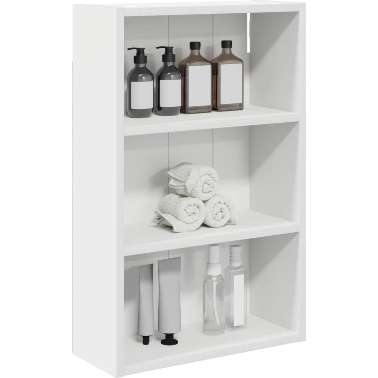 vidaXL Badezimmer-Wandschrank Weiß 40 x 16 x 62,5 cm Holzwerkstoff 889367 – Bild 3