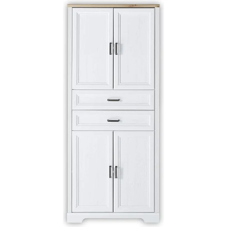 Aktenschrank 02 Büroschrank JASMIN Pinie weiß Dekor 86x38