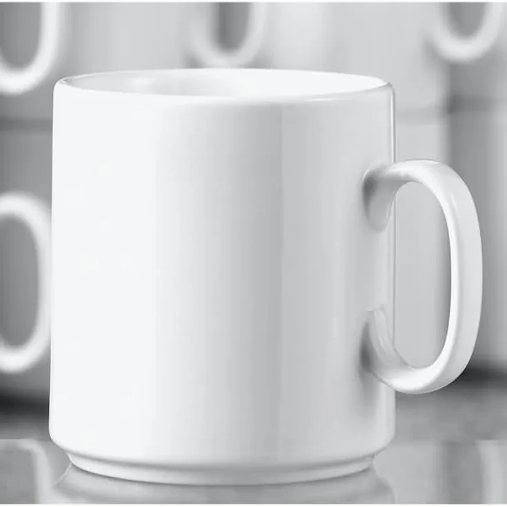 Esmeyer Kaffeebecher Diane 402-316 0,28l Porzellan weiß 6 Stück