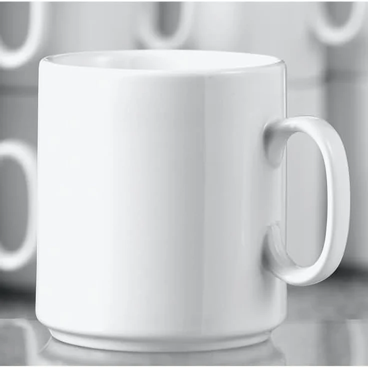 Esmeyer Kaffeebecher Diane 402-316 0,28l Porzellan weiß 6 Stück