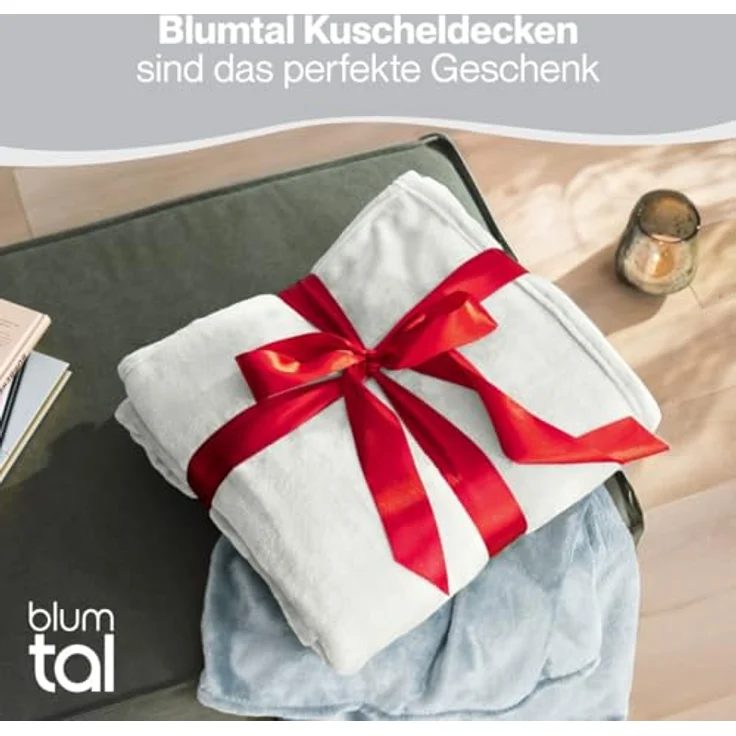 Wohndecke Kuschelige Fleecedecke, Oeko-Tex zertifizierte Decke, Blumtal – Bild 6