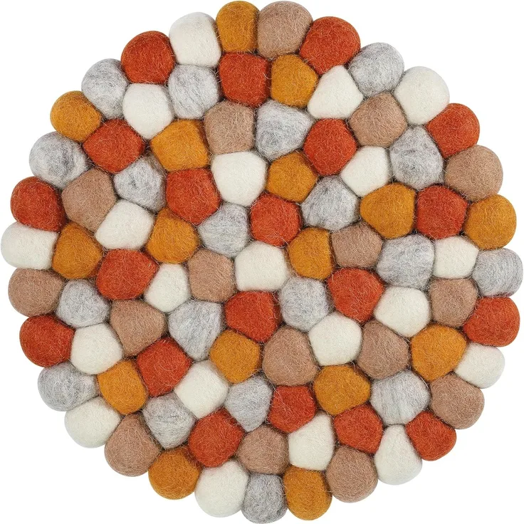 Untersetzer Topfuntersetzer Schafwolle Filz Ø21cm Cilio LANA AMBRA 470734