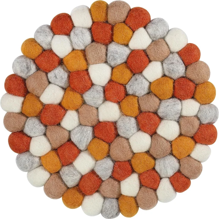 Untersetzer Topfuntersetzer Schafwolle Filz Ø21cm Cilio LANA AMBRA 470734