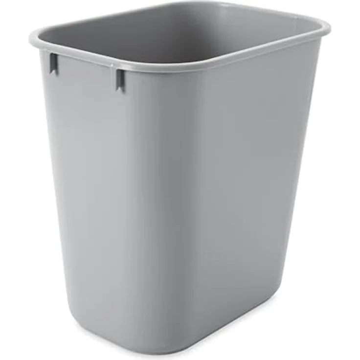 Rubbermaid 13-5-8-Inch LLDPE Rectangular Small Deskside Trash Can - Grey – Bild 2