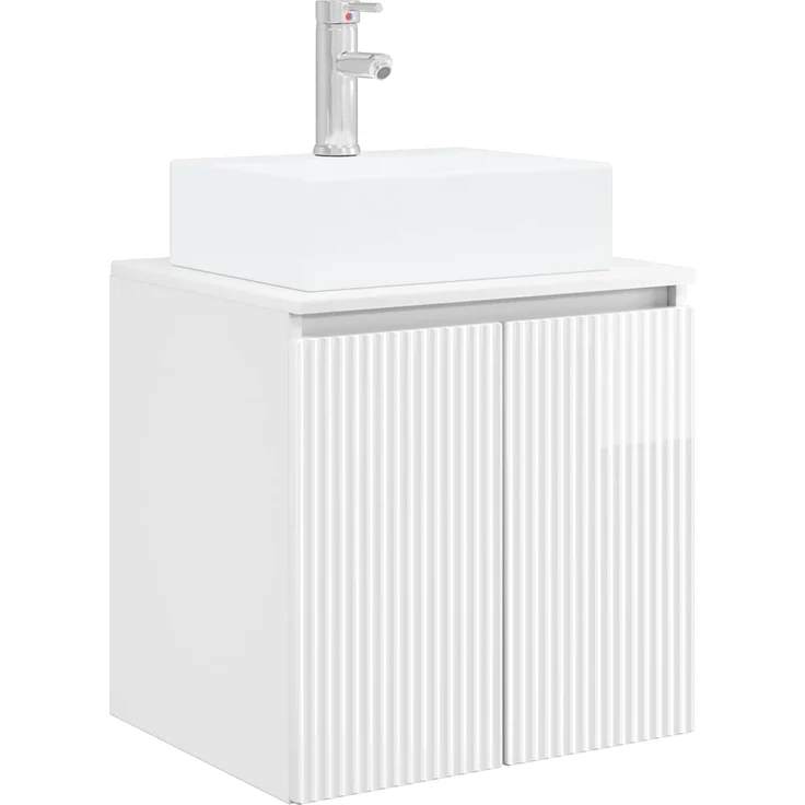 vidaXL Badezimmerschrank-Set 3 stk. Hochglanz Weiß 129 x 41 x 79,5 cm 3405651 – Bild 5