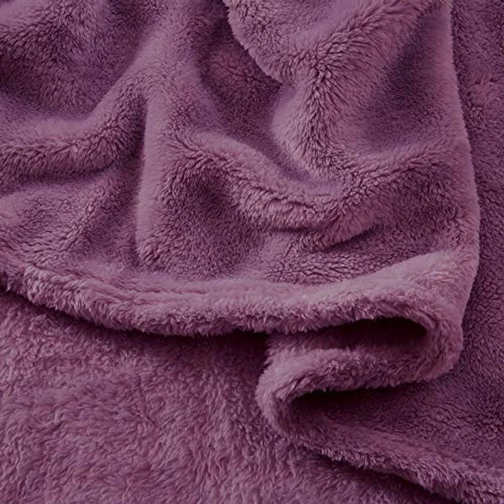 Wohndecke Wohndecke "Salerno", Erwin Müller, Teddy-Fleece Uni – Bild 7