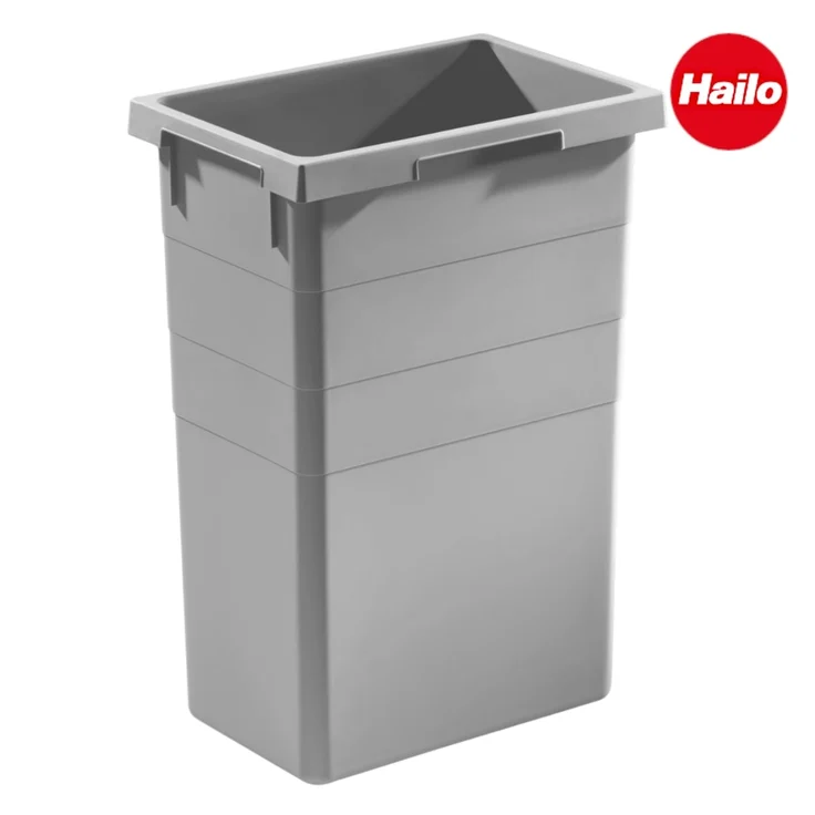 Hailo Inneneimer 38l aus Kunststoff signalgrau für ProfiLine Öko 35/XL – Bild 2