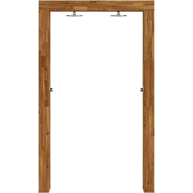 vidaXL Gartendusche 226 cm Massives Akazienholz und Edelstahl Natur 903114 – Bild 3