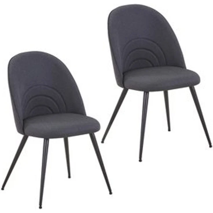 SVITA Esszimmerstuhl ANITA (2er-Set), Besucherstuhl, Küchenstühle, 2 Stück, Schwarz – Bild 6