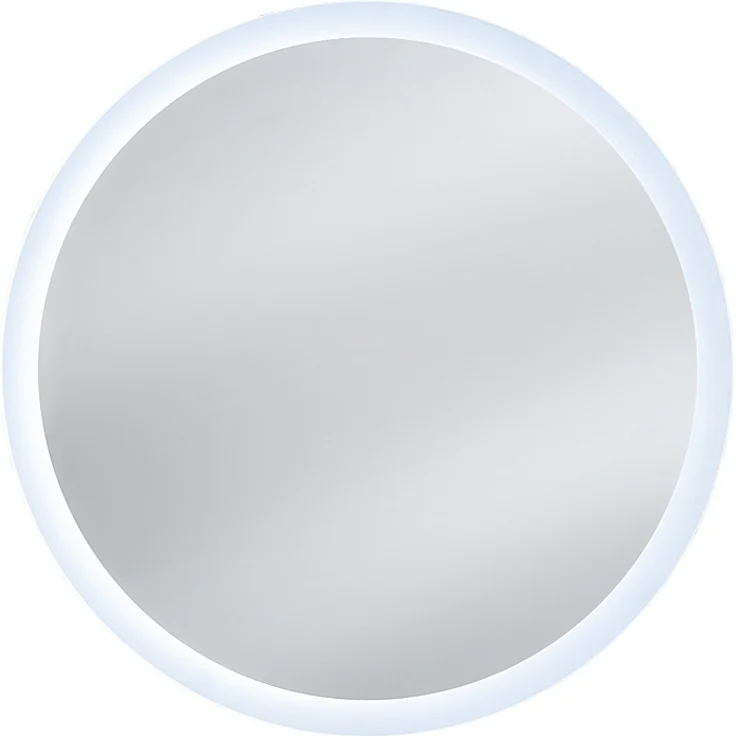Waschplatz Set mit Waschtisch Unterschrank 60 cm, LED Spiegel rund XANTEN-56 in anthrazit mit Eiche Nb. schwarz gerillt, B/H/T: 60,6/200/46,5 cm – Bild 7