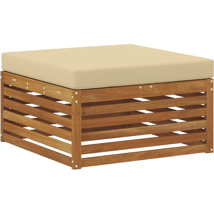 vidaXL Outdoor-Sofagarnitur 6 stk. 4-Sitzer Natur und Beige 3383686 – Bild 4