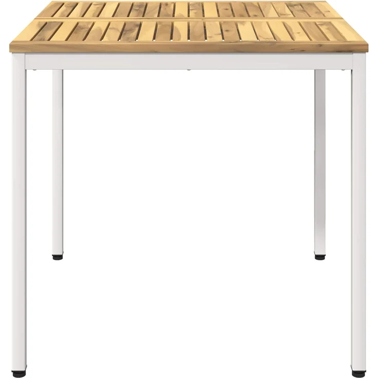 vidaXL Gartentisch NAARDEN Weiß gewaschen 80 x 80,5 x 75 cm 901759 – Bild 3