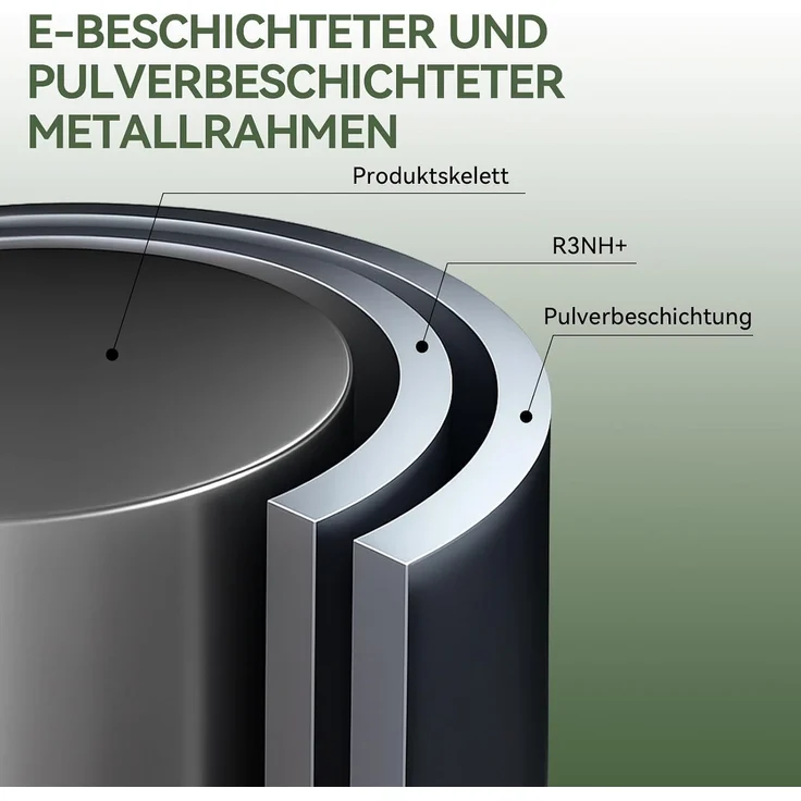 Aoxun Schaukelstuhl Outdoor,Ergonomischer Schaukelsessel für Indoor,Relaxsessel Garten,Balkon Sessel, 148x113x79cm, Wetterfester Gartenstuhl Bequem,bis 200KG,Hellgrau – Bild 3