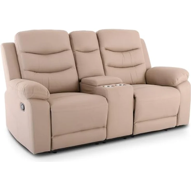 Raburg 2-Sitzer Kinosessel, 2er-Fernsehsessel, mechanische Relaxfunktion, Modell Pixx, Easy-Lift Liegefunktion, Komfortpolsterung, je Sitz 130 kg belastbar – Bild 2