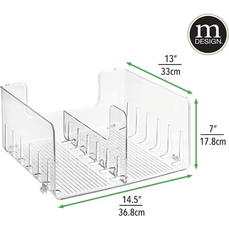 mDesign Schuhregal Ablage Aufbewahrung Organizer 6er Set Kunststoff Transparent – Bild 2