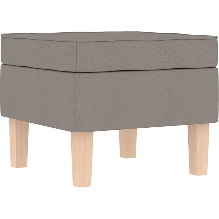 vidaXL Schaukelstuhl mit Fußhocker Taupe Stoff 3308003 – Bild 7