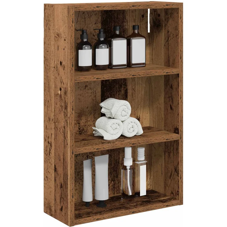 vidaXL Badezimmer-Wandschrank Altholz 40 x 16 x 62,5 cm Holzwerkstoff 889373 – Bild 2