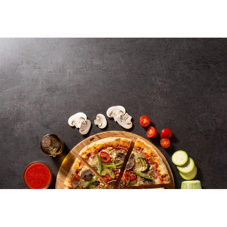 Bambus Pizza-Set – 2-teilig mit Pizzabrett & Pizzaschneider – Bild 6