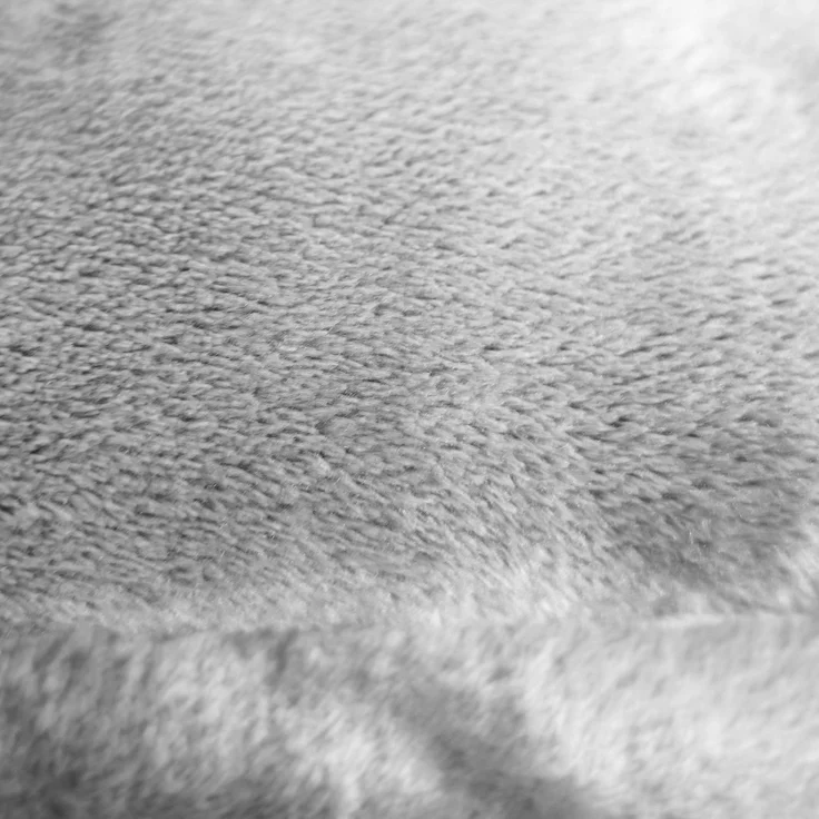 Kuschelige Decke 220x240 cm Fleecedecke Wohndecke aus Polyester Tagesdecke Anthrazit – Bild 2