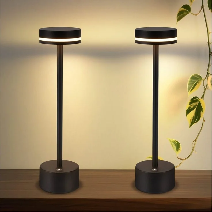 Nettlife LED Tischleuchte Modern Gold/Weiß/Schwarz/Silber Kabellose Nachttischlampe USB-C, Touch Dimmbar, LED fest integriert, Modern Tischlampe für Schlafzimmer Esszimmer Büro – Bild 5