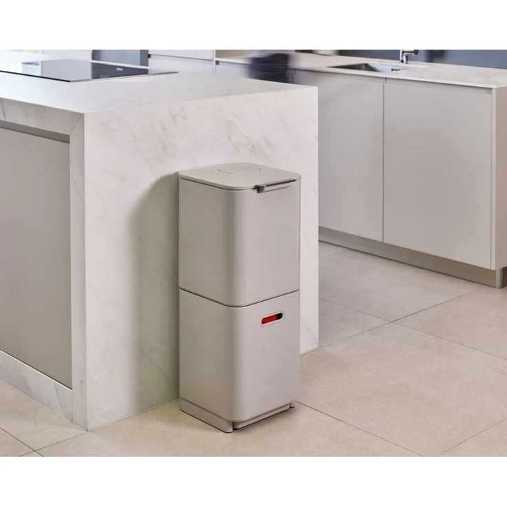 Joseph Joseph Mülleimer Totem 60 L Steingrau Papierkörbe & Mülleimer – Bild 2