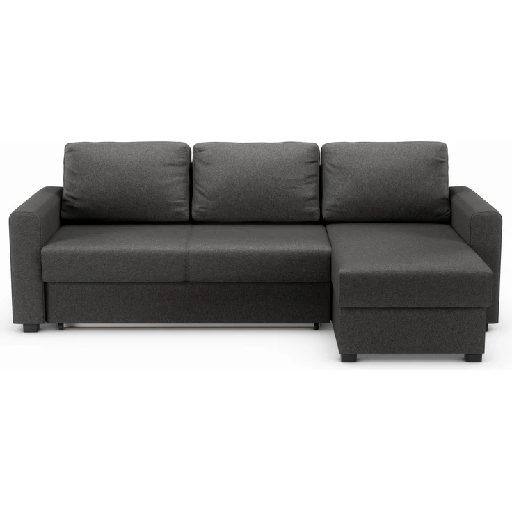 ATLANTIC home collection Ecksofa Dublin L-Form, Bettfunktion und Bettkasten, Recamiere links oder rechts montierbar – Bild 2
