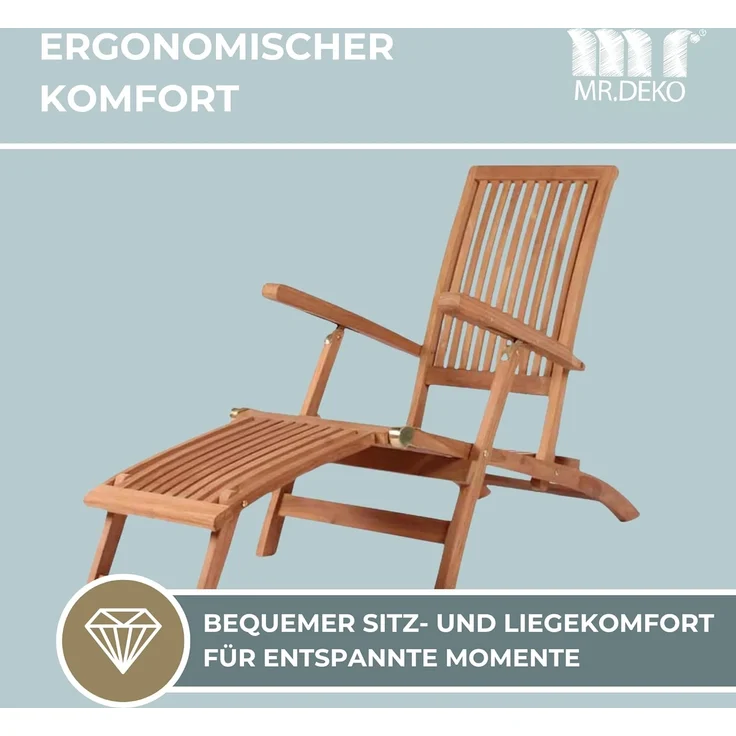 Deckchair Yacht Teak – Bild 4