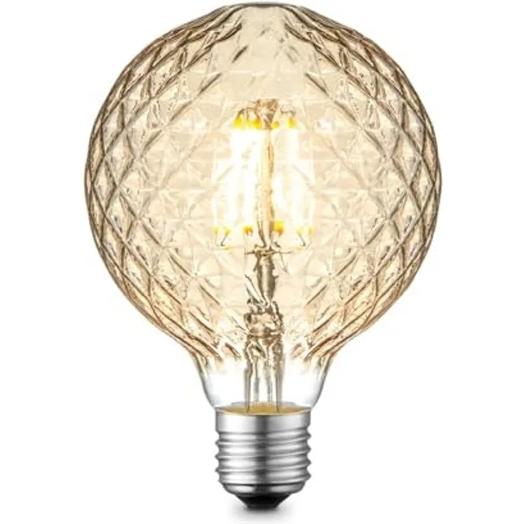 Lucande LED-Leuchtmittel E27 G95 LED 4W, E27, warmweiß