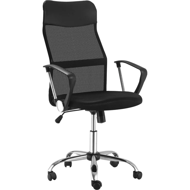 MELAYR, Bürostuhl Ergonomischer Schreibtischstuhl mit Armlehne, 63 x 65 x 119 cm, Schwarz – Bild 2