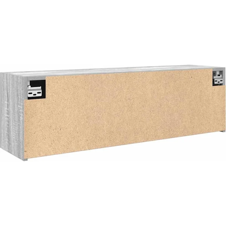 vidaXL Bad-Wandschrank Grau Sonoma 100x25x30 cm Holzwerkstoff 860099 – Bild 7