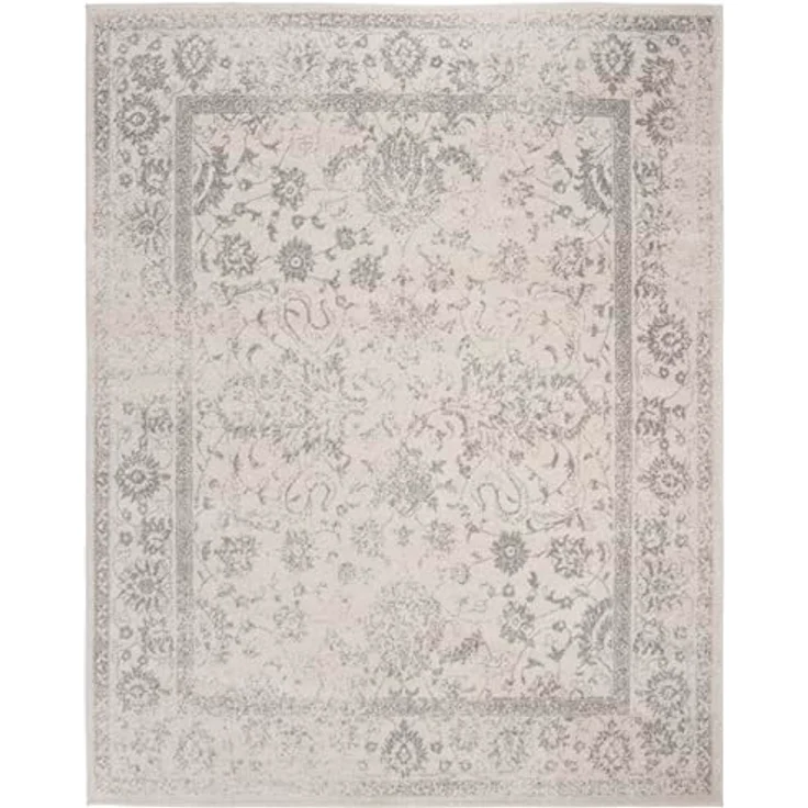 Safavieh Teppich 235x305 cm - Adirondack Collection - Groß - Transitional Design, Elfenbein & Silber, Pflegeleichte Synthetikmischung, Ideal für Wohnzimmer, Schlafzimmer, Büro | 1 cm Flor, Teppich für den Innenbereich, langlebig, kinder- und haustier... – Bild 3